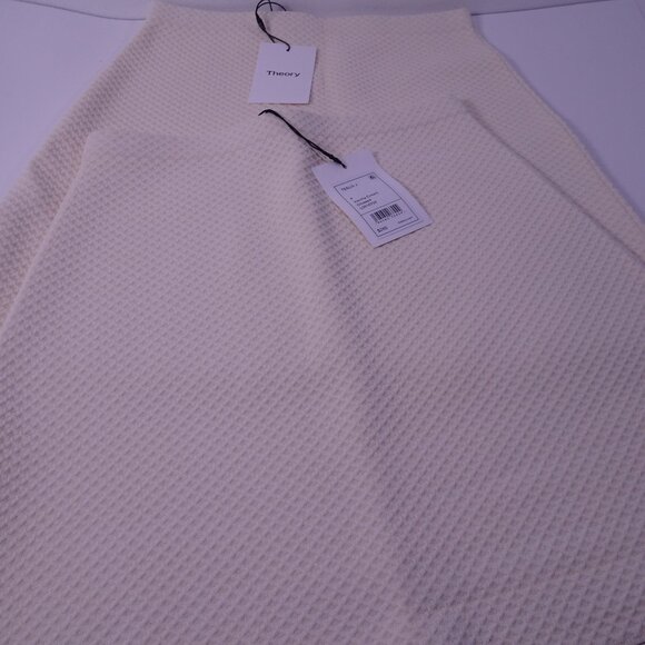 Theory Women's Teslia A-Line Skirt Vanilla Cream Sz P and Large NWt 298 - Picture 9 of 9